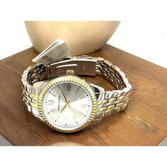 Anne Klein Womens Watch AK-5087 Quartz Silver Dial Two Tone Stainless Steel 30mm main image 5
